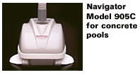 Navigator for concrete pools